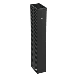 Organizador Vertical PatchRunner™, Doble (Frontal y Posterior), Para Rack Abierto de 45 Unidades, 12in de Ancho, Color Negro