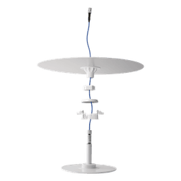 Antena Omnidireccional de Bajo Perfil Ultra Delgada con Reflector para Máxima Ganancia de 7dBi. Cubre bandas de celular 5G, 4G, 3G y WiFi de 608 a 2700 MHz.