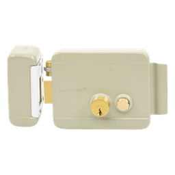 Cerradura Eléctrica con Botón de Salida / Incluye Llave  / Exterior / Izquierda