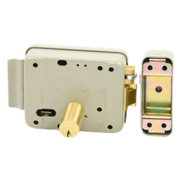 Cerradura Eléctrica con Botón de Salida / Incluye Llave  / Exterior / Izquierda