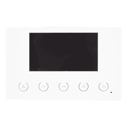 Monitor IP/SIP para interior, Wi-Fi, pantalla a color de 4.3", audio de 2 vías, PoE, 8 interfaces de entrada de alarma.