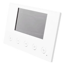 Monitor IP/SIP para interior, Wi-Fi, pantalla a color de 4.3", audio de 2 vías, PoE, 8 interfaces de entrada de alarma.