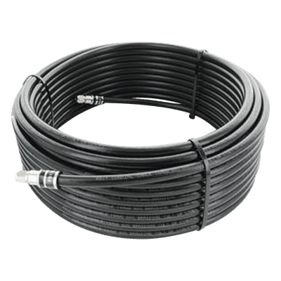Jumper Coaxial con Cable Wilson-RG11 | Conector F Macho en los Extremos | 22.86 Metros (75 Pies) de Longitud