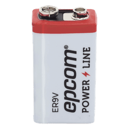 Batería de Litio 9V / 1200 mAh / Cloruro de Tionilo / No Recargable / Operación -60°C a +85°C / Acero Inoxidable