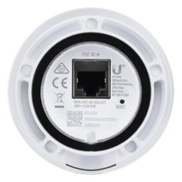 Cámara IP UniFi G4 Bullet resolución 4 MP (1440p) para interior y exterior, con micrófono incorporado, vista día y noche, PoE 802.3af