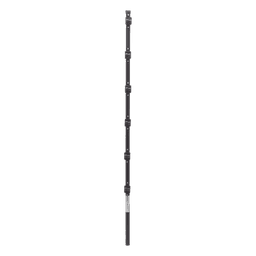 Poste con 6 Aisladores de PASO  para Cerca Electrificada. Tubo Galva. de 1.4m, cal. 18 de 1" Diam. + Pintura Negra.