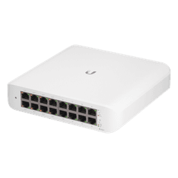Switch UniFi Lite Administrable PoE de 16 Puertos 10/100/1000 Mbps (8 puertos 802.3af/at), 45 W 