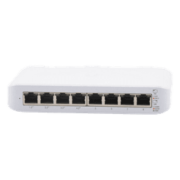 Switch UniFi Lite Administrable PoE de 8 Puertos 10/100/1000 Mbps (4 puertos 802.3af/at), 52 W 