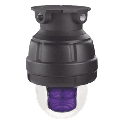 Luz estroboscópica a prueba de explosiones UL y cUL para Clase I, División 1, Grupo C y D; Clase I, División 2, Grupos A y B; Clase II, División 1, Grupos E, F y G; Clase III , 24 Vcd, color Magenta, montaje no incluido