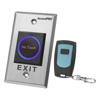 Botón de Salida sin Contacto con Control Remoto / Iluminación LED / Distancia de Detección Touch Ajustable