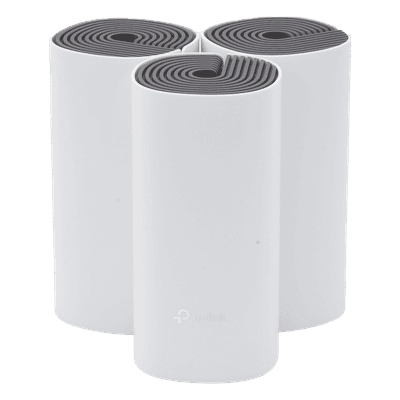 Kit de Router inalámbrico mesh Deco E4 para Hogar / Doble banda AC 1200  / 2 puertos 10/100 Mbps / Compatible con amazon alexa.