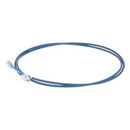 Patch Cord Cat6A, Diametro Reducido 28 AWG, Blindado S/FTP, CM/LS0H, 1.5 Metros (4.92 Pies), Color Azul