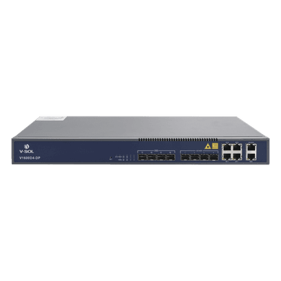 OLT de 4 puertos EPON con 8 puertos Uplink (4 puertos Gigabit Ethernet + 4 puertos Gigabit Ethernet SFP) , hasta 256 ONUS,