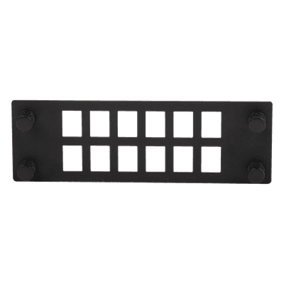 Placa Para 12 Adaptadores de Fibra Óptica, Uso con Gabinetes FPONE3 y FPONE4