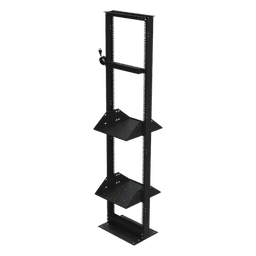 Kit de Rack Estándar 19", 45 UR con 2 Charolas  y PDU (8 tomas). Ideal para UPS y Servidores tipo Torre.