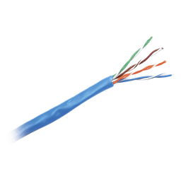 Bobina de Cable UTP 305 Metros (1000 Pies) de Cobre, NetKey, Azul, Categoría 5e (24 AWG), PVC (CM), de 4 Pares