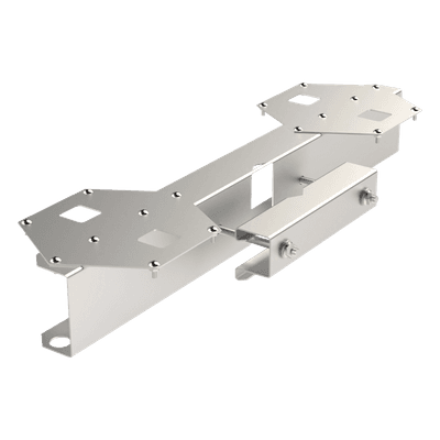 Base Doble para Lámpara de Obstrucción EI-GSLSE. Compatible con tubo hasta 1-1/4".