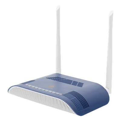 ONU Dual GPON/EPON con Wi-Fi en 2.4 GHz + 1 puerto SC/APC + 1 puerto LAN Gigabit + 1 puerto LAN Fast Ethernet + 1 puerto FXS + 1 puerto CATV, hasta 300 Mbps vía inalámbrico