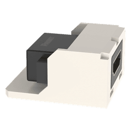 Módulo Acoplador HDMI 2.0, Hembra a Hembra Tipo-A, Categoría 2, Uso en 2 Puertos Mini-Com, Color Blanco Mate