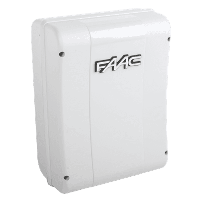 Cuadro de mando FAAC E024S para operadores abatibles  FAAC S418 y FAAC 770N 