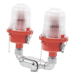 Lámpara de Obstrucción Roja Certificada/ Luz Fija Tipo L-810 Doble LED/ 120 - 240 Vca/ Luz Infraroja