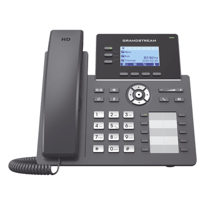 Teléfono IP Grado Operador, 3 líneas SIP con 6 cuentas, 10 botones BLF, puertos Gigabit PoE, codec Opus, IPV4/IPV6 con gestión en la nube GDMS
