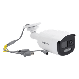 [ColorVu] Bala TURBOHD 2 Megapixel (1080p) / Imagen a Color 24/7 / Lente 2.8 mm / Luz Blanca 40 mts / Exterior IP67 / WDR 130 dB / Sensor PIR / Sirena Integrada / Salida de Audio Estrobo ROJO - AZUL / Micrófono Integrado