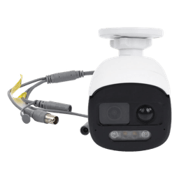 [ColorVu] Bala TURBOHD 2 Megapixel (1080p) / Imagen a Color 24/7 / Lente 2.8 mm / Luz Blanca 40 mts / Exterior IP67 / WDR 130 dB / Sensor PIR / Sirena Integrada / Salida de Audio Estrobo ROJO - AZUL / Micrófono Integrado