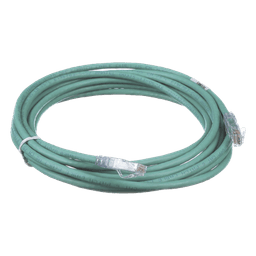 Cable de Parcheo TX6, UTP Cat6, 24 AWG, CM, Color Verde, 4.57 Metros (15 Pies)