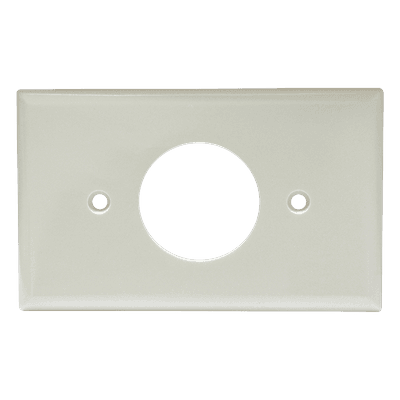 Placa de plástico para contacto sencillo.