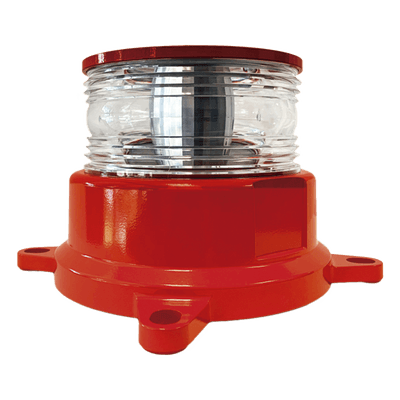 Baliza LED REDSTAR Intensidad Media para Obstáculos / 2000cd Rojo + 246mW/sr IR / 360° Horizontal + 3° Vertical / Alimentación AC-DC 120-240V / Protección IEEE C62.41 / Sincronización GPS / ADSL Integrado / IR Infrarroj