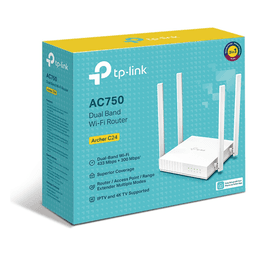 Router Inalámbrico AC750 / 2.4 GHz y 5 GHz Hasta 733 Mbps / 4 Antenas Externas Omnidireccional / 3 Modos en 1 / 4 Puertos LAN 10/100 Mbps / 1 Puerto WAN 10/100 Mbps / Soporta AgiNet Config - AgiNet ACS (Herramienta de gestión remota)
