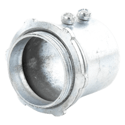 Conector 3/4" (19mm) pared delgada con tornillo tipo americano galvanizado etiqueta verde