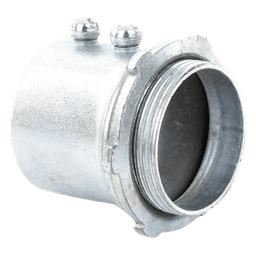 Conector 3/4" (19mm) pared delgada con tornillo tipo americano galvanizado etiqueta verde