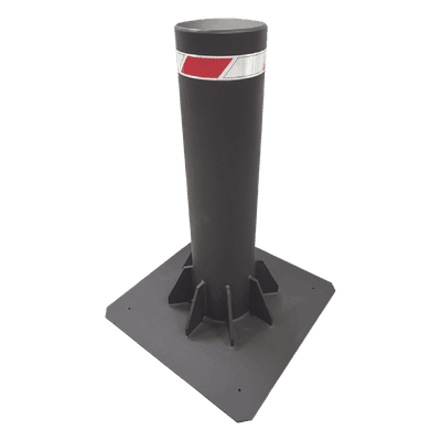 Bolardo Fijo de Alta Seguridad de 220 mm de Diámetro / Fabricado en Acero al Carbón 