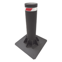 Bolardo Fijo de Alta Seguridad de 220 mm de Diámetro / Fabricado en Acero al Carbón 