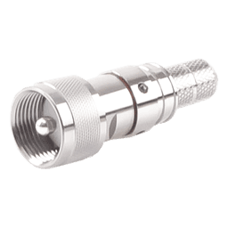 Conector UHF Macho Plegable con Pin Cautivo para cables RG8