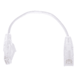 Cable de Parcheo Slim UTP Cat6 - 20 cm (7.87 Pulgadas) Blanco Diámetro Reducido (28 AWG)