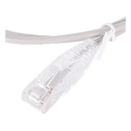 Cable de Parcheo Slim UTP Cat6 - 1 Metro (3.28 Pies), Gris, Diámetro Reducido (28 AWG)