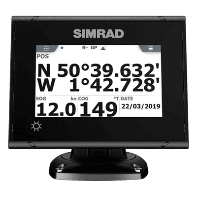 Sistema GPS Simrad P2005 con Antena GS70 / Pantalla Táctil a Color 5 Pulgadas / GPS + GLONASS / Navegador y Brújula GPS / Compatible con Radar, ECDIS y Autopiloto / Conexión Directa con Antena / Escalable con MX Junction Box