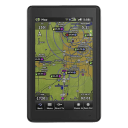 Navegador portátil aera 660, muestra información de trafico aéreo y una excelente visualización por medio de su  pantalla con visión 3D  touch screen.
