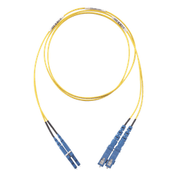 Jumper de Fibra Optica Monomodo 9/125 OS2, LC-SC Duplex, OFNR (Riser), Color Amarillo, 5 Metros (16.40 Pies)