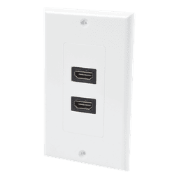 Placa de Pared de 2 Puertos HDMI Hembra a Hembra