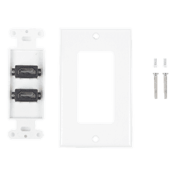 Placa de Pared de 2 Puertos HDMI Hembra a Hembra