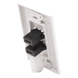 Placa de Pared de 2 Puertos HDMI Hembra a Hembra