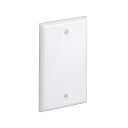 Placa de Pared Ciega Universal, Material ABS, Color Blanco Mate