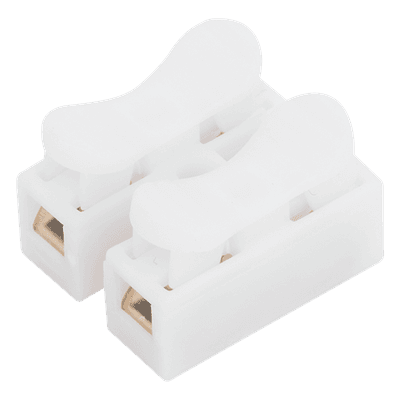 Conector tipo PUSH de 2 Contactos / Para una Conexión Rápida / Puentes de Cables