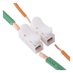 Conector tipo PUSH de 2 Contactos / Para una Conexión Rápida / Puentes de Cables