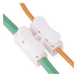 Conector tipo PUSH de 2 Contactos / Para una Conexión Rápida / Puentes de Cables