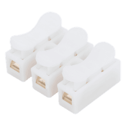 Conector tipo PUSH de 3 Contactos / Para una Conexión Rápida / Puentes de Cables